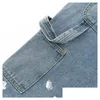Męskie dżinsy Nowe spyklowane płukanie vintage i damskie spodnie LED High Street Mikro obdartymi Flear Flear Pant Dostawa odzież Dhiqs