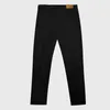 Herrbyxor 2024 Fashion Vintage Pure Black Jeans Tight version av Thin Korean Slim Small Leg Casual Home