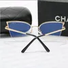 Luksusowe projektant okularów przeciwsłonecznych dla kobiet nastawienie na modę Uv400 Protection Square Full Frame Gold Kolor Pleted Chrome CHROES WELCJA CZASKA Z Pudełkiem