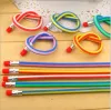 Kerstkinderen cadeau Korea schattig briefpapier kleurrijke magie bendy flexibel zacht potlood met gum studentenschoolkantoor benodigdheden