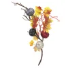 Fiori decorativi simulati di oggetti di zucca foglie bouquet ringraziamento ramo fai -da -te simulazione arredamento di arredamento ornamento faux