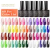 Kits d'art nail limegirl multiple gel de gel polonais 80 couleurs semi-permanente led vernis LED de la laquette de base de base de base 8841594