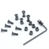 10 Pairs/Set Screws and Nuts Set For Keymod/M-lok Style Rail Section/Rail Mounts Black Color