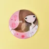 DA38 Pocket Makeup Mirror Girl Mini Cosmetic Compact Mirrors Espelhho de Maquiagem Espejos Bolsillo Random 240409