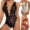 Women Sexy Lace Lingerie Hollow Bra Set Deep V Open Bra Porn Underwear Set Hot Sexy Transparent Bodysuit Dress