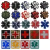 3D PVC Medical Paramedic Med Patches IR Infrared Tactical Military Medic Rescue Combat Distintivo di gomma per Backpack Cuci