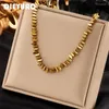 Chains DIEYURO 316L Stainless Steel Gold Color Triangle Necklace For Women Simple Geometric Chain Girls Jewelry Party Gifts Bijoux