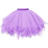 Femmes multi-couleurs jupe tutus classique plissée de danse us tulle jupes femelles lolita jupe de fête jupe gonflée jupes ballettes 240320