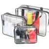 Cosmetic Bags 3piece Transparent Travel Bag Suitable For Toiletries Waterproof Plastic Makeup Packagingstorage