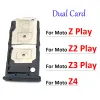 Original New For Motorola Moto Z Z2 Z3 Z4 Play Dual SIM Card Tray Slot Holder Replacement Parts