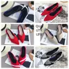 Top Flat bottomed pointed ballet black soft soled knitted maternity womens boat shoe casual and comfortable