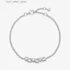 Bangle 2022 Новый 925 серебряный серебро серебряный серебряный серебро браслет бесконечного сердца, подходящий для женских модных брендов, ювелирные украшения YQ240409