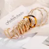 Déclaration de boucles d'oreilles en peluche ronde Perle Butter Herce en acrylique ensemble pour la mode féminine Gold Couleur 2024 Bijoux tendance