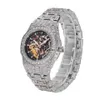 Full Diamond Watch High-End Full Square Luminous Hollow Mechanical Mens Famous Identical Simulation