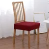 Cubiertas de silla Elástico Repelente al asiento Cubierta de sillas de color sólido Caja de lavable para el hogar sin protector de muebles de respaldo de respaldo