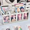 Frames KPOP PO Kartenspeicherbox Multifunktional Desktop Kosmetikkoffer Organizer Office Rack Stationery Stifthalter