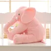 40 cm 60 cm 80 cm Kawaii Plush Elephant Doll Toy Kids Play Back Poduszka Śliczna nadziewana słonia dziecko towarzysza lalka prezent 240402