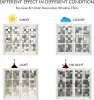 Films Window Privacy Film Rainbow Static Glass Film ,Window Covering Stickers NonAdhesive AntiUV Sun Blocker Heat Control for Home