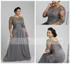 Mezze maniche aline top top degli abiti da sposa Chiffon Long Plus size Maxi Ladies Dai abiti da sera 2019 Women PR5907714