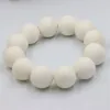 Länk armband fahsion charms vit svamp korallbollar pärlor elastiska rep smycken för kvinnor vintage eleganta tillbehör gåvor fest part