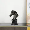Statue del busto di cavalli -Scultura da tavola con regalo per la casa.