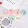 Dshou239 Girl Mini Pocket Makeup Mirror Cosmetic Compact Mirrors Espelho de Maquiagem Espejos Bolsillo Friut Design Round 240409