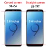 Högkvalitativ TFT för Samsung S9 G960 G960F LCD Display Pekskärm med ram, för SAMSUNG S9 Display -ersättning