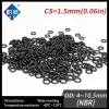 300pcs/lotto in gomma nera NBR CS1.5mm OD4/4,5/5/5.5/6/6.5/7/7.5/8/8.5/9/9.5/10/10.5 mm O Resistenza all'olio Resistente all'olio impermeabile ---