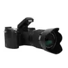 24x Optical Zoom Professional Digital Cameras för POGRAPHY Auto Focus 3p PO SLR DSLR 1080p HD Video Camcorder 3 Lens Kit 240407