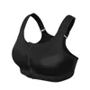 Bras Women BH BRE ZIP Gedekte naadloze Sport Yoga Gym Fitness Training Running Vest