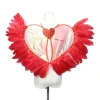 Angel Wing Heart Fairy Wings Halloween Christmas Masquerade Carnival-Cosplay Costume Feather Devils Wing for Adult-Kids