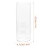 Candle Holders 12 Pcs Glass Cup Clear Jars Shades Candles Cylinders Cover Holder Tall Pillar Supplies