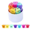 28Grids Pill Box 7 Day Medicine Box Organizer Portable Dispensing Covered Partitioned Pill Box Organizer Set for Outdoors Travel