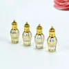 Speicherflaschen Mini Roller Parfümflasche 10 ml Goldbeschichtung leer nachfüllbar ätherisch Öl Behälter Reiseglasrolle eingeschaltet