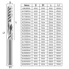 シングルフルートエンドミルスパイラルルータービットタングステンカーバイドミリングカッター4/6mmシャンクCNCルータービット3Dミリングカッタードリル