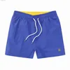 Shorts masculinos shorts de moda de verão masculino pólo novo tábua de designer curta seca rápida de calça de banho de praia shorts shorts de natação asiática m-2xl malha interna tecido l49