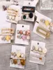 2021 3PCSset Fashion Pearls Acetate Geometric Hair Clips For Women Girls Band Band Sweet Hairpins Barrets Hair Accessories Set1677141