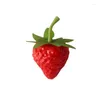 Party Decoration 10pcs Simulated Strawberry Plastic Fake Simulations Fruit Model