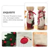 Vasi 2 PC decorazione domestica decorazione di bottiglie natalizi set di oggetti decori decorano Babbo Natale copri Elder