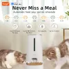 4L Automatische Haustierfutterer FOR1/2Cats, WLI Smart Feed Automatic Pet Feeder für Katzenhunde, zeitgesteuerte Haustiernahrungspender mit App -Steuerung