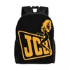 Backpack JCB Laptop Women Men Casual Bookbag For College School Student Bag