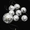 Décoration de fête 2 cordes disco ball tirant des fleurs et des drapeaux Anniversaire de mariage de la tenue d'anniversaire (2pcs) Ornement