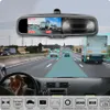 GreenYi Car DVR Rearview Mirror Monitor Dual Lens with Parking Sensor 1080P Dash Cam Camera Auto Driving Recorder G-sensor