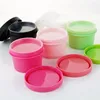 Bouteilles de rangement 24/36 / 50pcs 50 ml Récipient vide crème noire pot plastique Rechargeable Cosmetic Box Travel Face