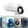 2Pcs CBB60 Motor Running Capacitor 450VAC Water Pump Startup Capacitors Starting Washing Machine 3uF-80uF