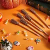 Dekoracja imprezy 12 szt. Ołówki o miotłach na Halloween Broomstick Ballpoint Favors Prop