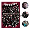 TOP 100 Horror Movies Luminous Scratch Off Poster and 100 Dates Ideas Scratch Poster Good Gmens Poster Bucket List Collection