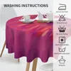 Taça de pano de mesa corante redondo toalha de mesa de morango capa de bricolage para sala de estar para jantar moderno ao ar livre