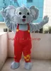 Costumes de mascotte mousse Koala Doll Cartoon en peluche de Noël déguisement Halloween Mascot Costume