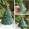 Other Home Decor Miniature Christmas Street Lamp Post Led Lights For Village Decoration Mini Figurine Ornament Garden Accessories Dro Dhrgl